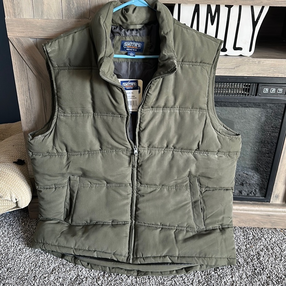 Smiths workwear dark olive mens vest
